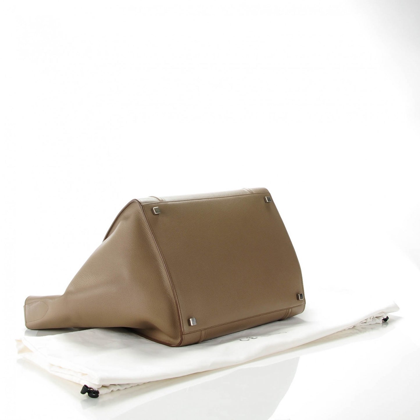 Grained Calfskin Medium Phantom Luggage Taupe