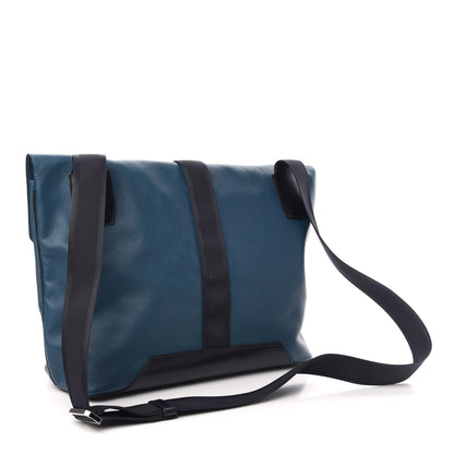 Hermes Taurillon Cristobal Cityslide Messenger Colvert Bleu Indigo 3 of 9