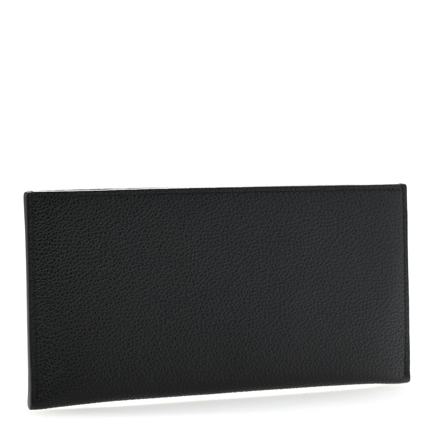 Calfskin Felicie Chain Wallet Card Holder Insert Black