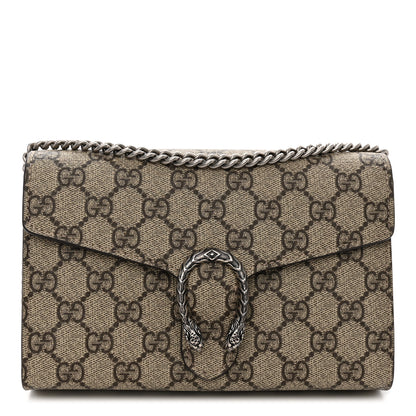 Gucci GG Supreme Monogram Mini Dionysus Chain Wallet Beige Taupe 1 of 10