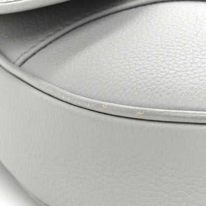 Christian Dior Grained Calfskin Kim Jones Saddle Bag Light Grey 11 of 13