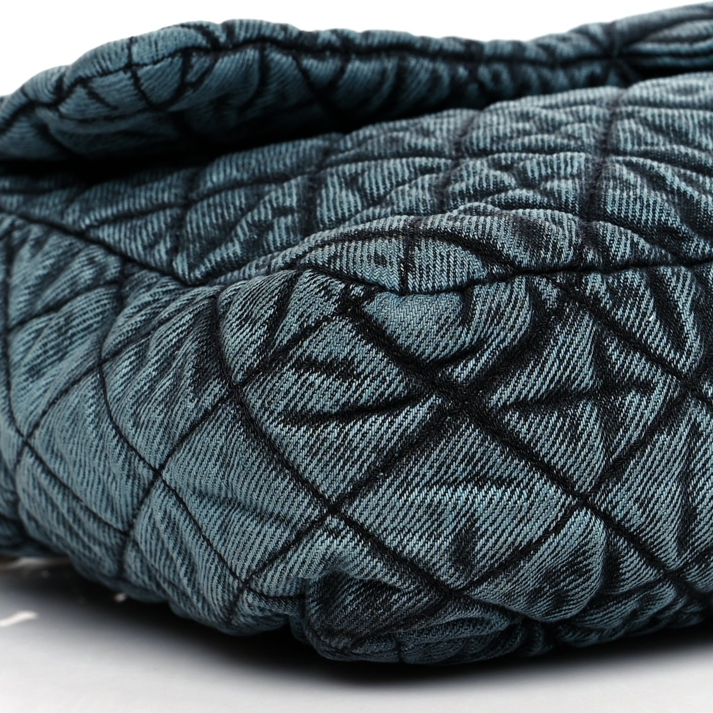 Denim Quilted Denimpression Flap Blue Black