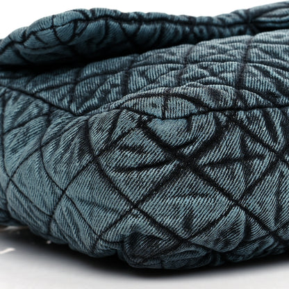 Chanel Denim Quilted Denimpression Flap Blue Black 9 of 10