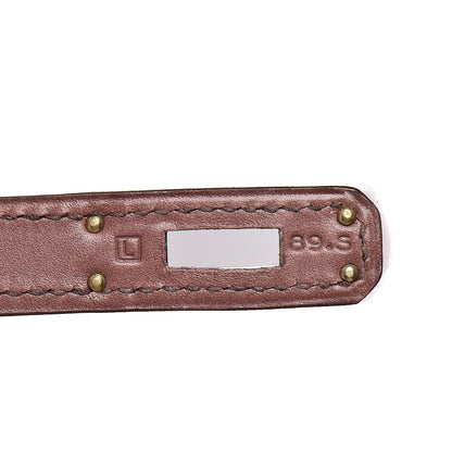 Hermes Tadelakt Kelly Cut Clutch Pochette Griolet 11 of 23