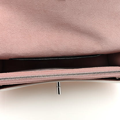 Louis Vuitton Calfskin My Lockme Chain Pochette Rose Ballet White 5 of 8