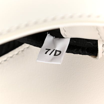 Prada Spazzolato Cleo Flap Shoulder Bag White 10 of 10