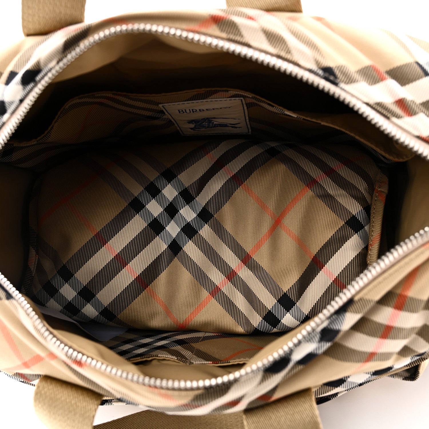 Burberry Nova Check Tote Diaper Bag Sand Beige 1884555 – FASHIONPHILE
