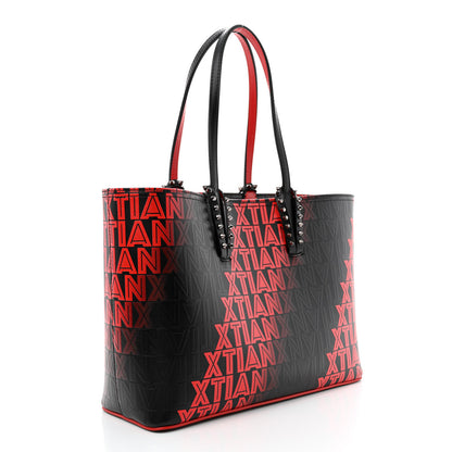 Christian Louboutin Calfskin Xtian Small Cabata Tote Black Loubi 4 of 12