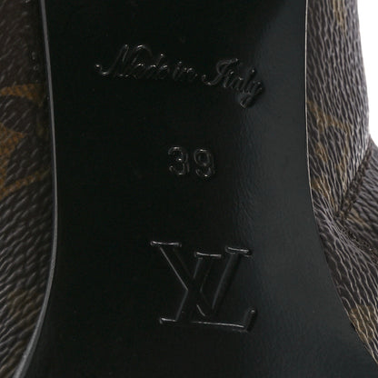 Louis Vuitton Patent Calfskin Monogram Star Trail Ankle Boots 39 Black 7 of 9