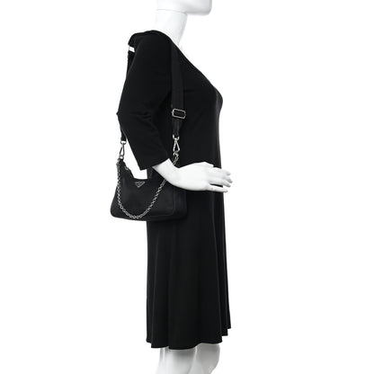 Prada Nylon Re-Edition 2005 Shoulder Bag Black 2 of 12