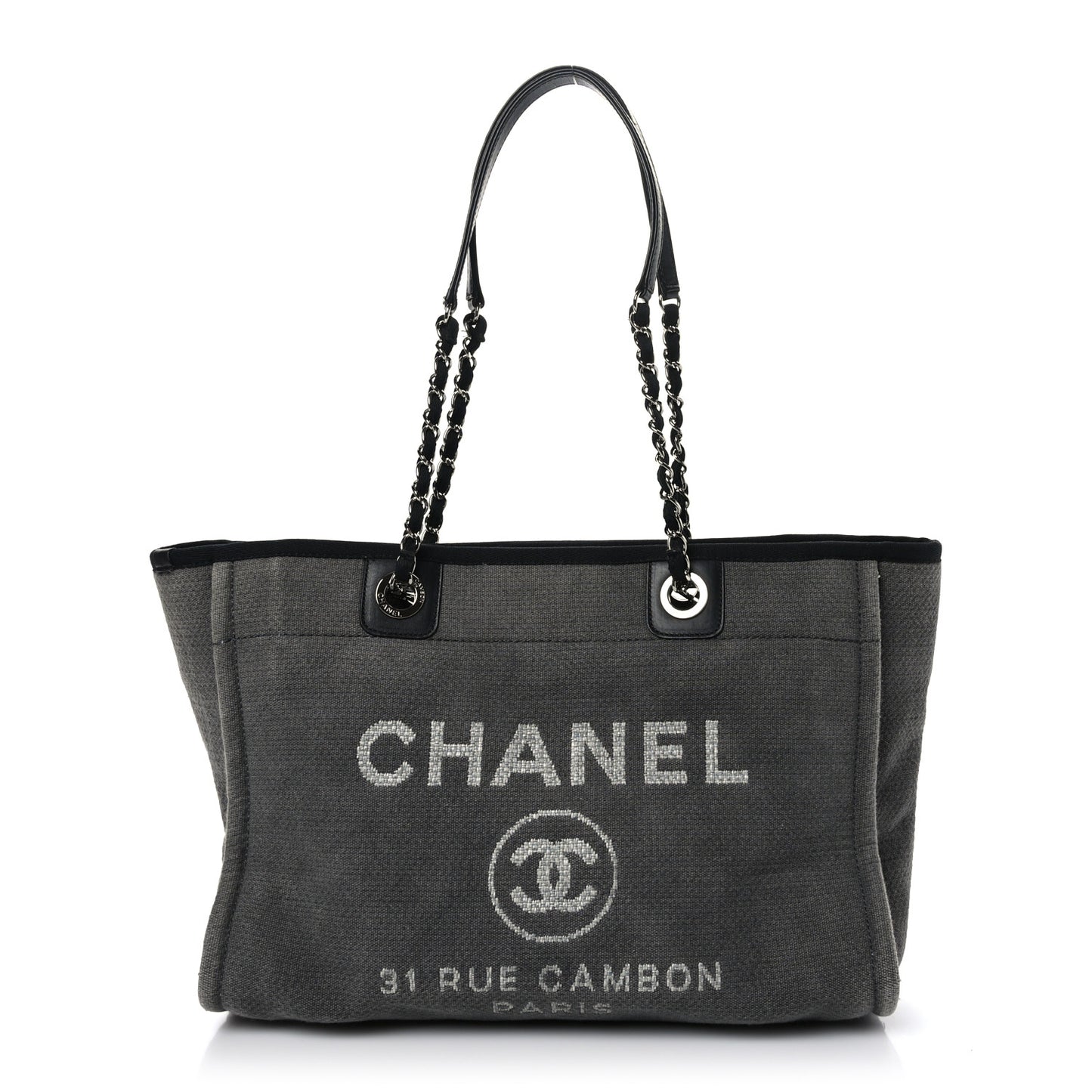 Canvas Small Deauville Tote Grey