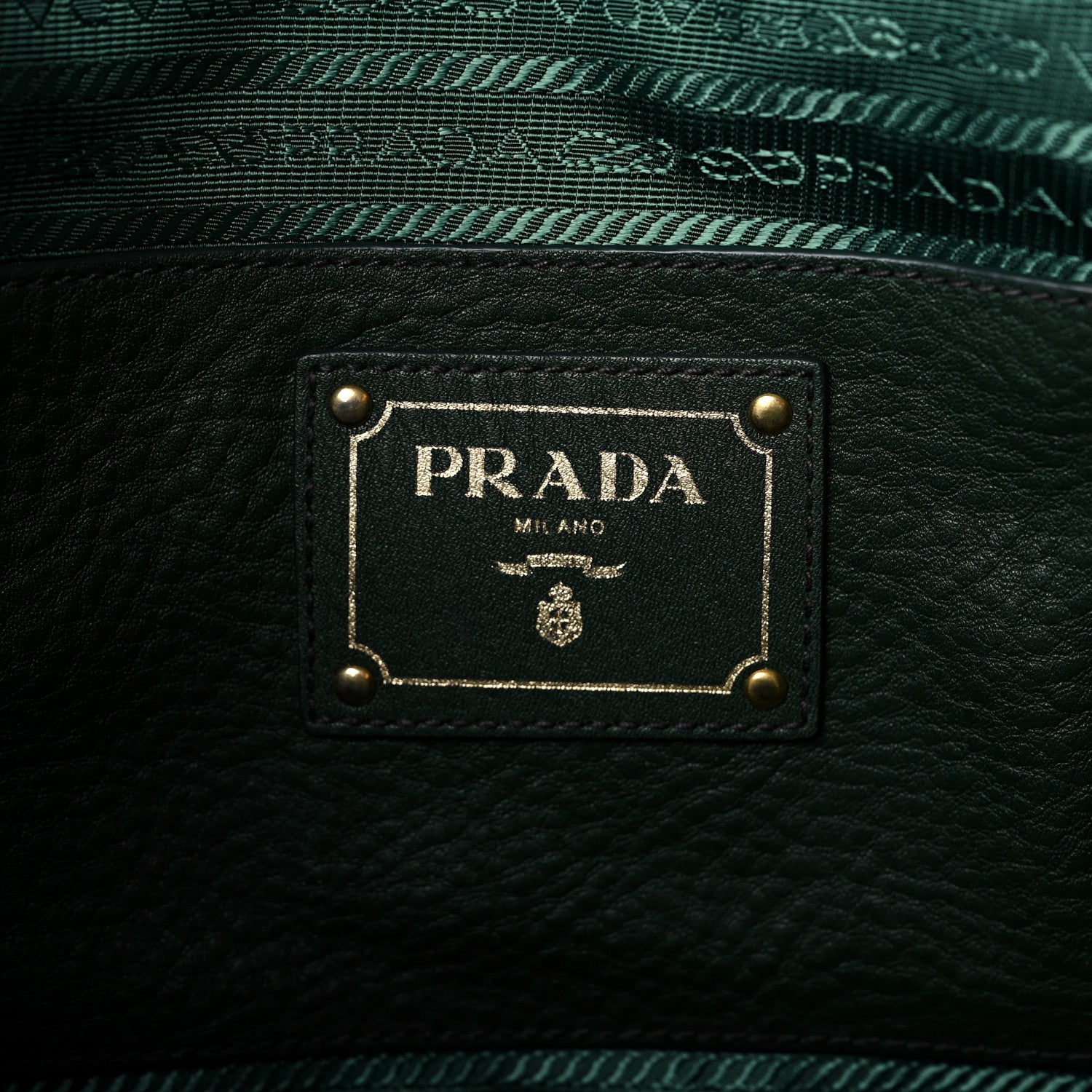 Prada Vitello Daino Tote Foresta 8 of 10