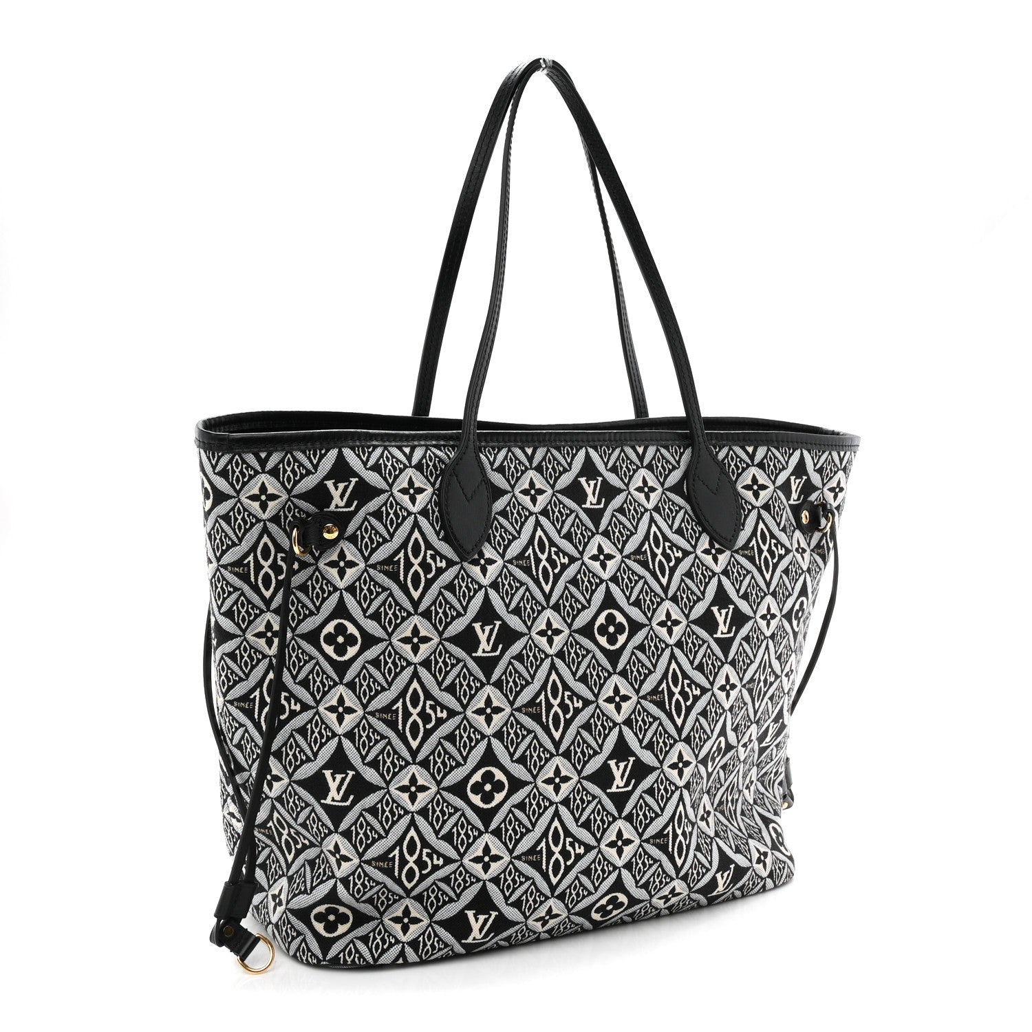 Louis Vuitton Jacquard Since 1854 Neverfull MM Grey 4 of 10