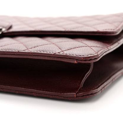 Chanel Goatskin Quilted Large CC University Top Handle Flap Burgundy 10 of 12
