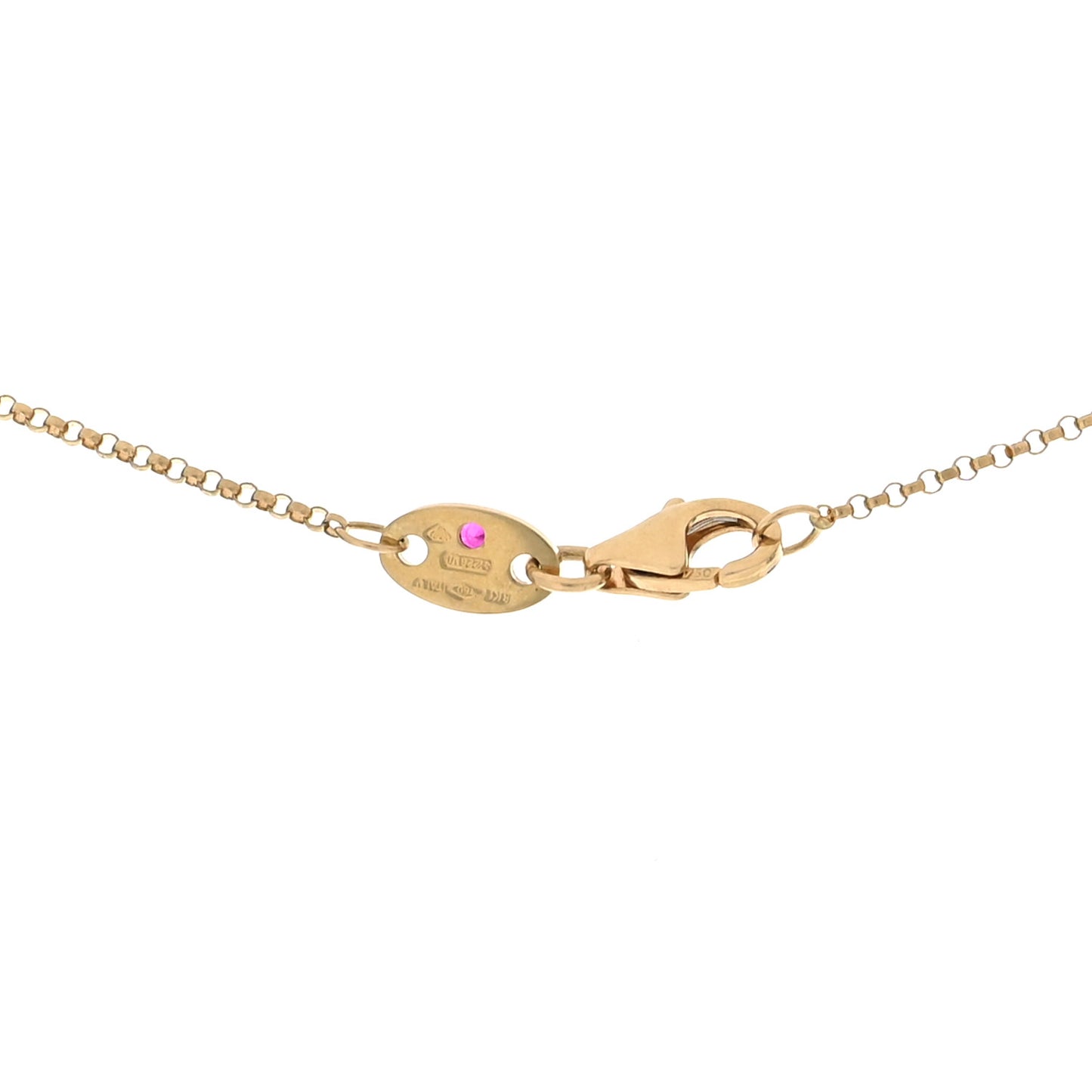 18K Yellow Gold Diamond Petite Venetian Princess Flower Pendant Necklace