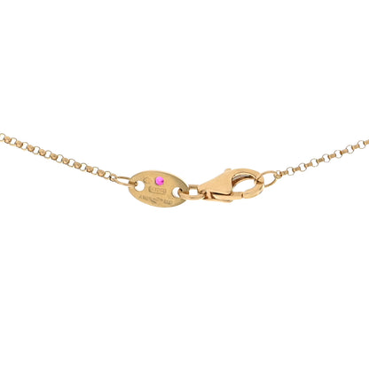 Roberto Coin 18K Yellow Gold Diamond Petite Venetian Princess Flower Pendant Necklace 4 of 4