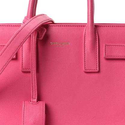 Saint Laurent Calfskin Nano Sac De Jour Lipstick Fuchsia 8 of 10