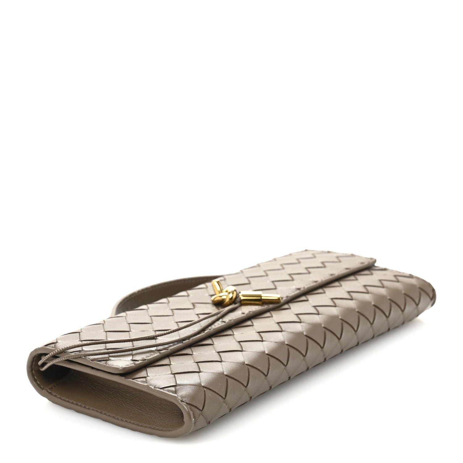 Bottega Veneta Nappa Intrecciato Long Andiamo Top Handle Clutch Pinecone 4 of 11