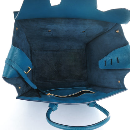 Celine Crisped Calfskin Small Tie Knot Tote Indigo 5 of 8