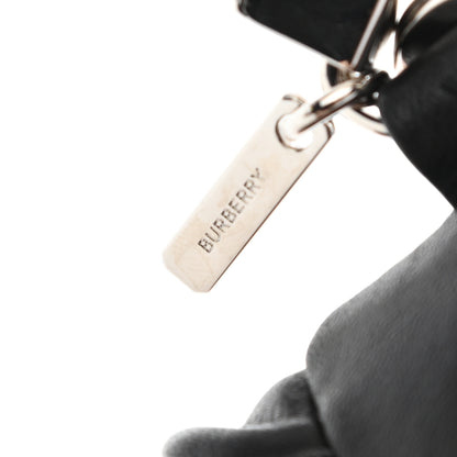Burberry Grained Calfskin Vintage Check Thomas Trench Teddy Bear Keychain Charm Black 7 of 9