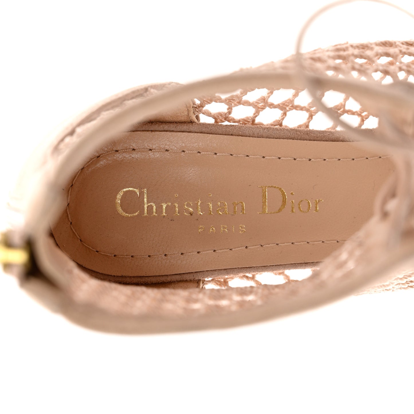 Suede Resille Naughtily-D 30mm Ankle Boots 36.5 Nude