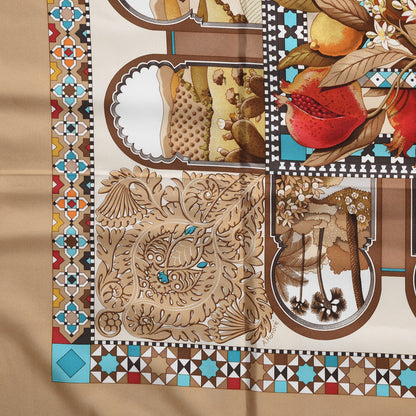 Hermes Silk Les Jardins D'Andalouise Scarf 90 8 of 9
