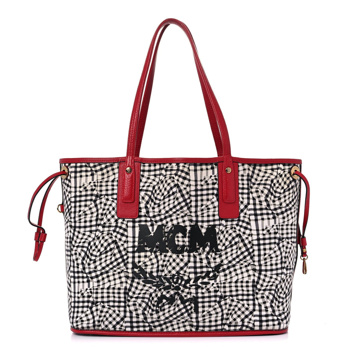 Visetos Large Liz Reversible Shopper Tote Ruby Red