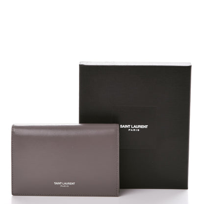 Saint Laurent Calfskin Fragments Flap Wallet Fog 9 of 9