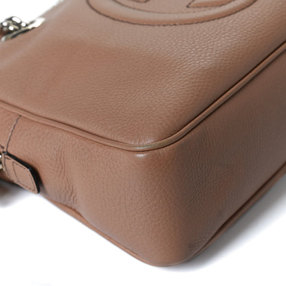 Gucci Pebbled Calfskin Small Soho Bowler Camelia 11 of 12