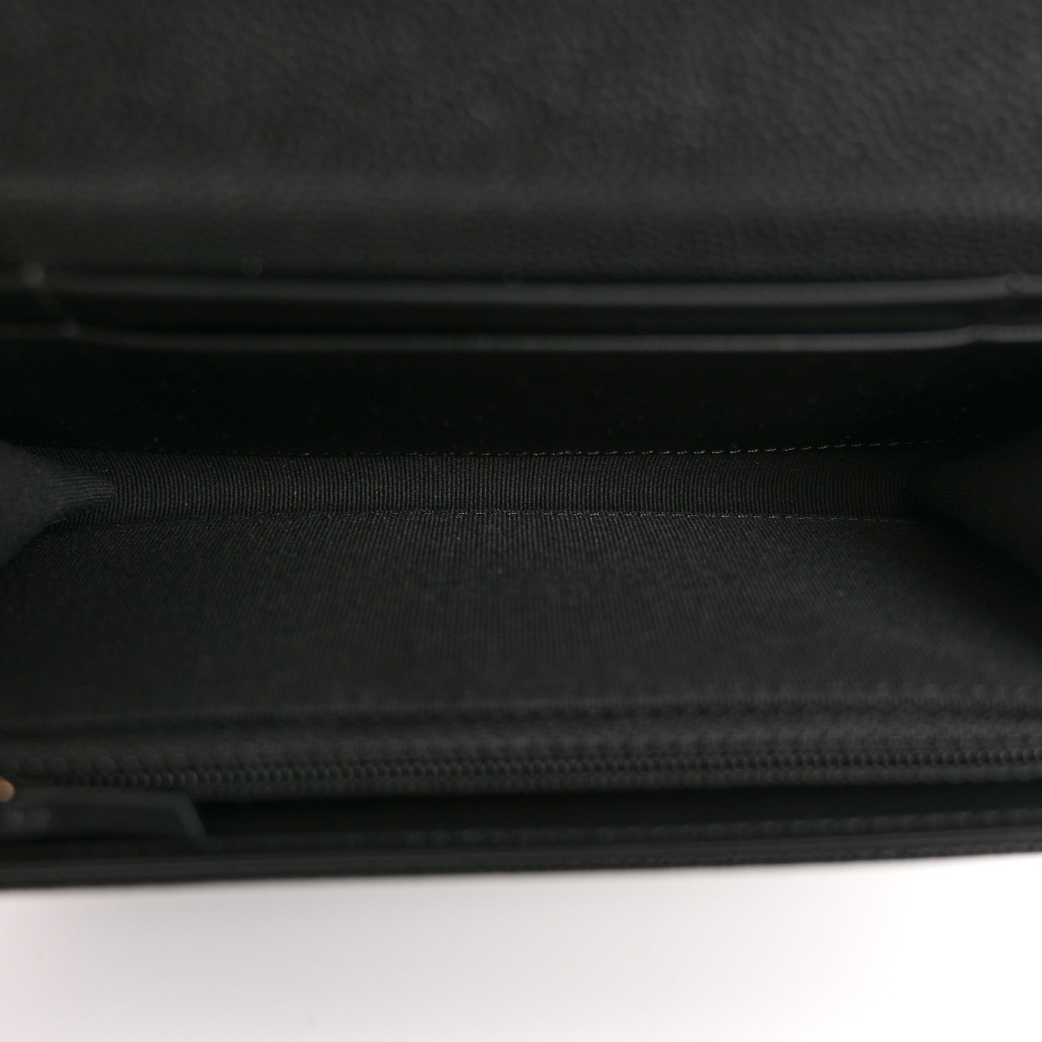 Chanel Caviar Quilted Crystal CC Large Gusset Flap Wallet Black 5 of 8