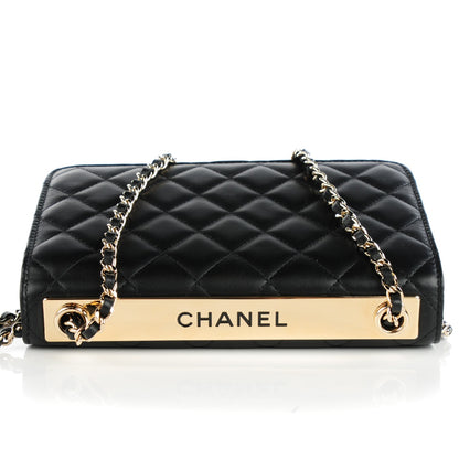 Chanel Lambskin Quilted Trendy CC Wallet On Chain WOC Black 4 of 9