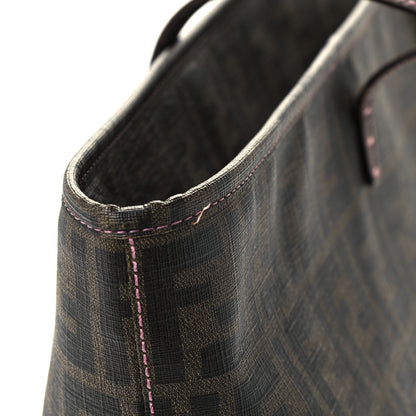 Fendi Zucca Spalmati Medium Roll Tote Tobacco Light Pink 13 of 13