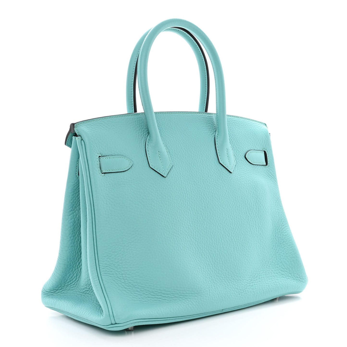 Taurillon Clemence Birkin 30 Bleu Atoll