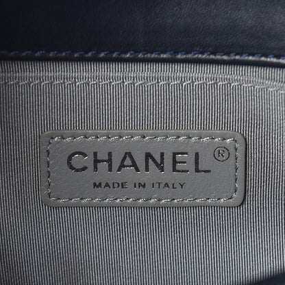 Chanel Velvet Quilted Small Boy Flap Marine Fonce 6 of 17