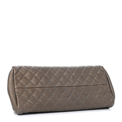 Chanel Metallic Caviar Quilted Medium Just Mademoiselle Beige 4 of 9