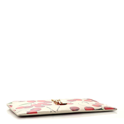 Saint Laurent Calfskin Monogram Cherry Print Zip Bill Pouch 4 of 11