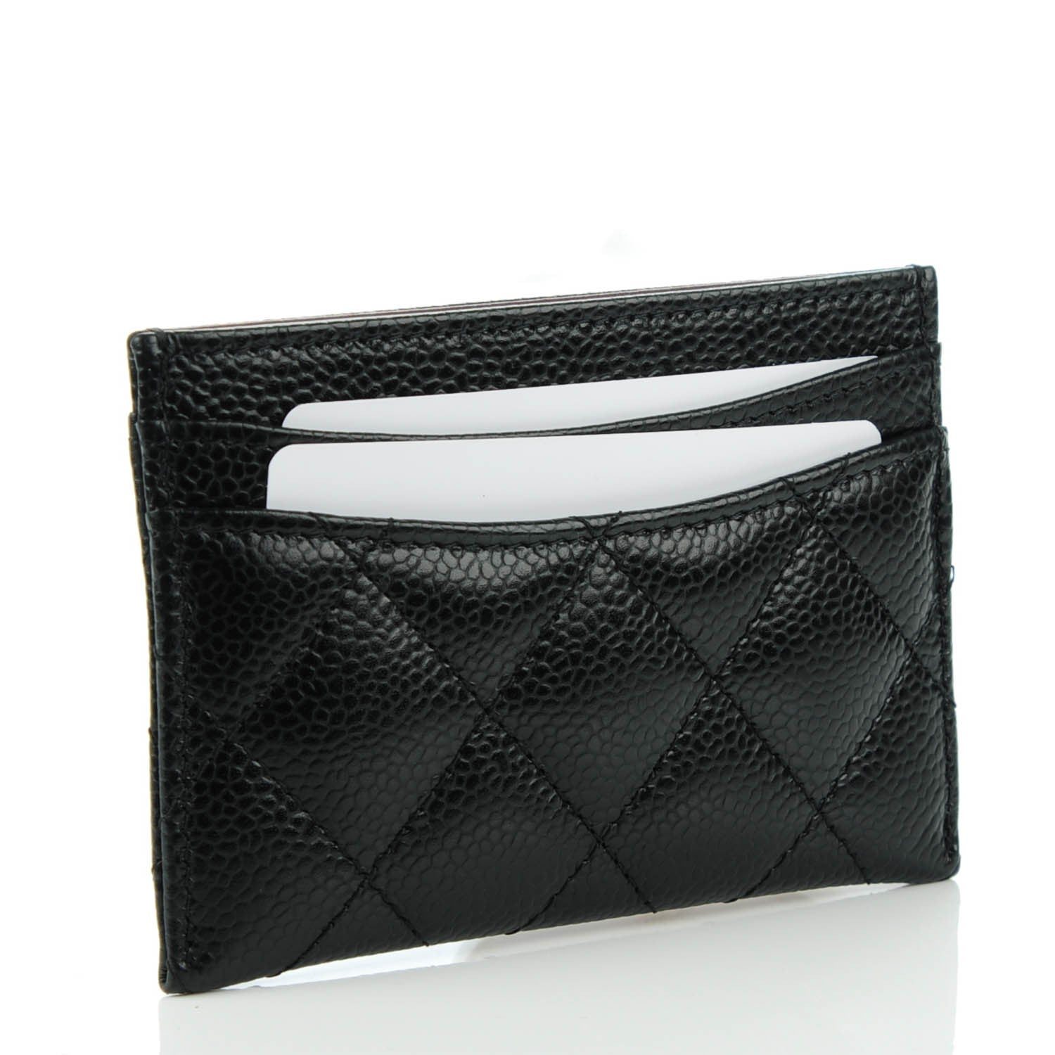 Chanel Caviar Quilted Card Holder Black 3 of 7