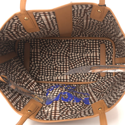 MCM Visetos Medium Liz Reversible Shopper Tote Cognac 9 of 14