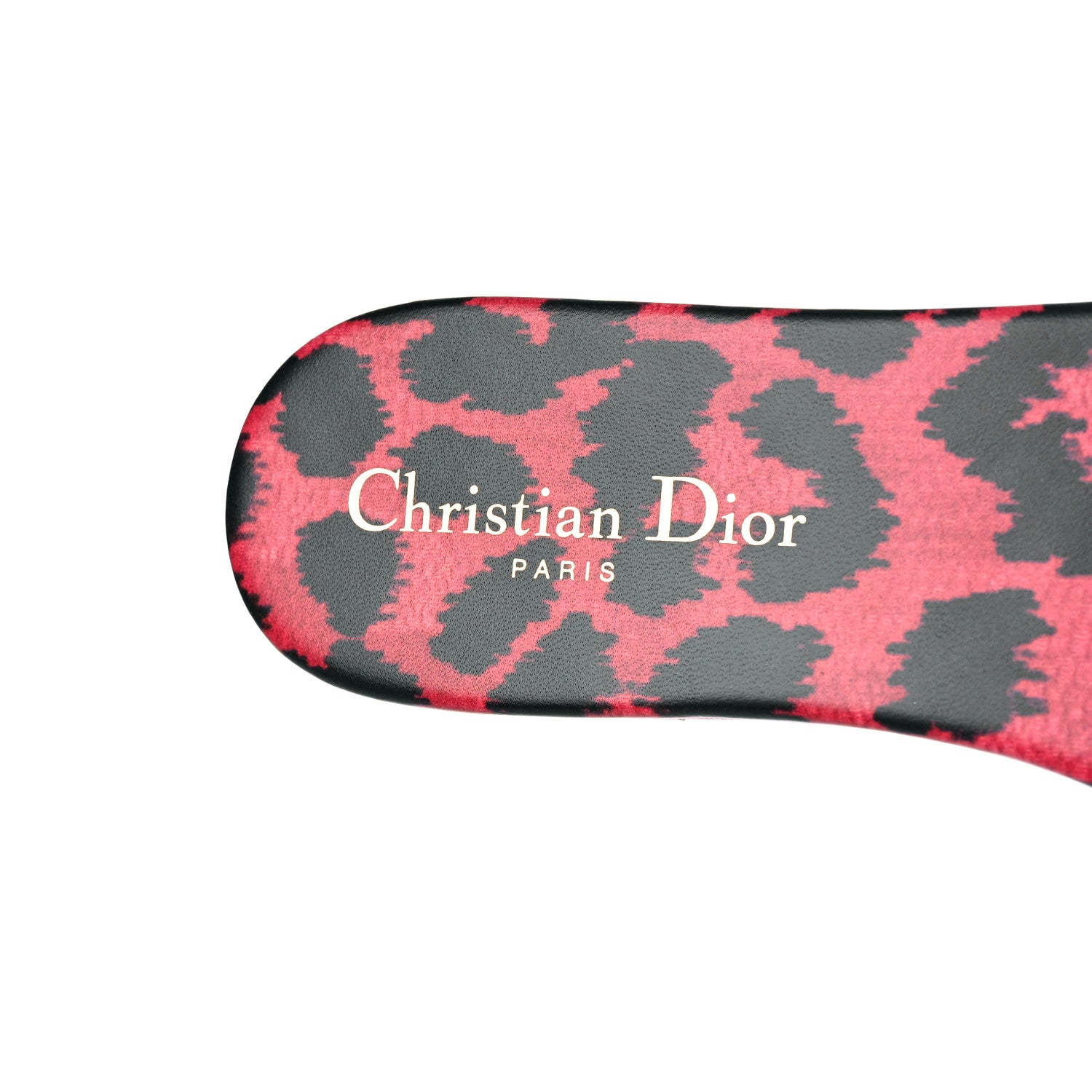 Christian Dior Canvas Pop Heart I Love Paris Embroidered Dway Flat Slide Sandals 38.5 Deep Blue Red 7 of 11