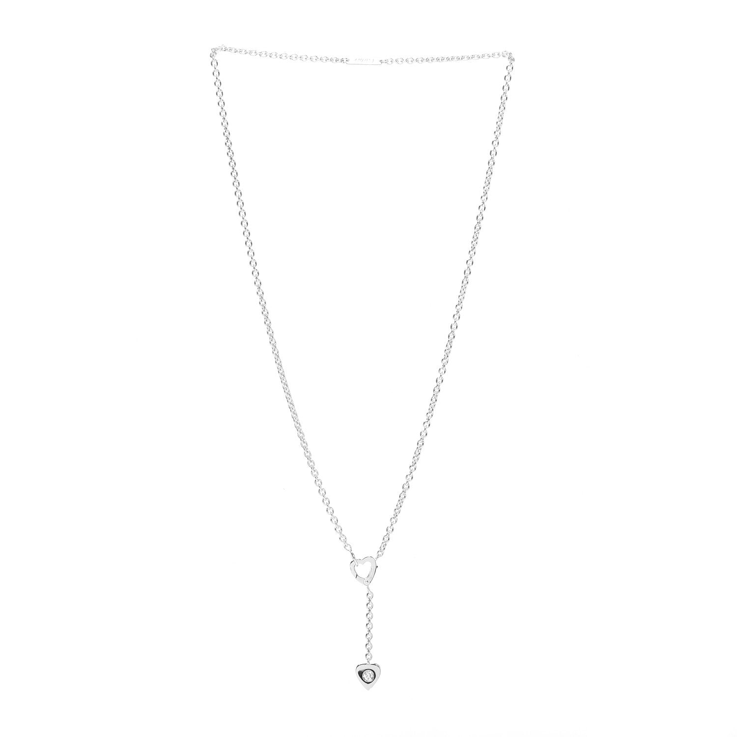 Cartier 18K White Gold Diamond Mon Amour Lariat Necklace 3 of 5