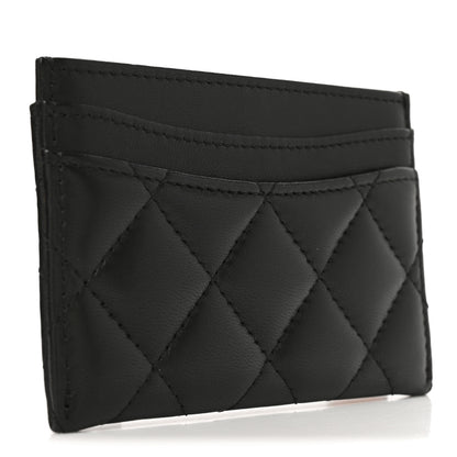 Chanel Lambskin Quilted Card Holder Black 3 of 9