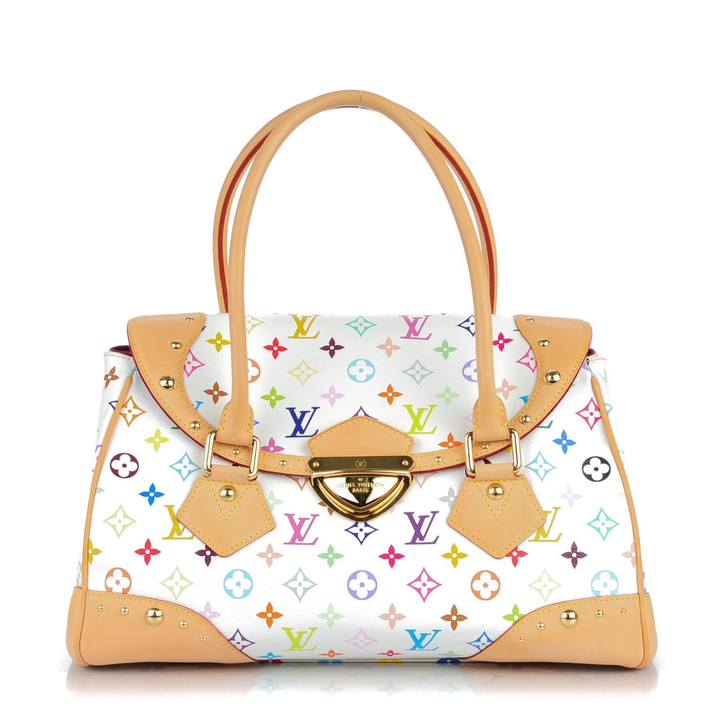 Monogram Multicolor Beverly GM White