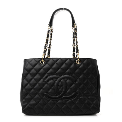 Chanel Caviar Quilted Grand Shopping Tote GST Black 1 of 14