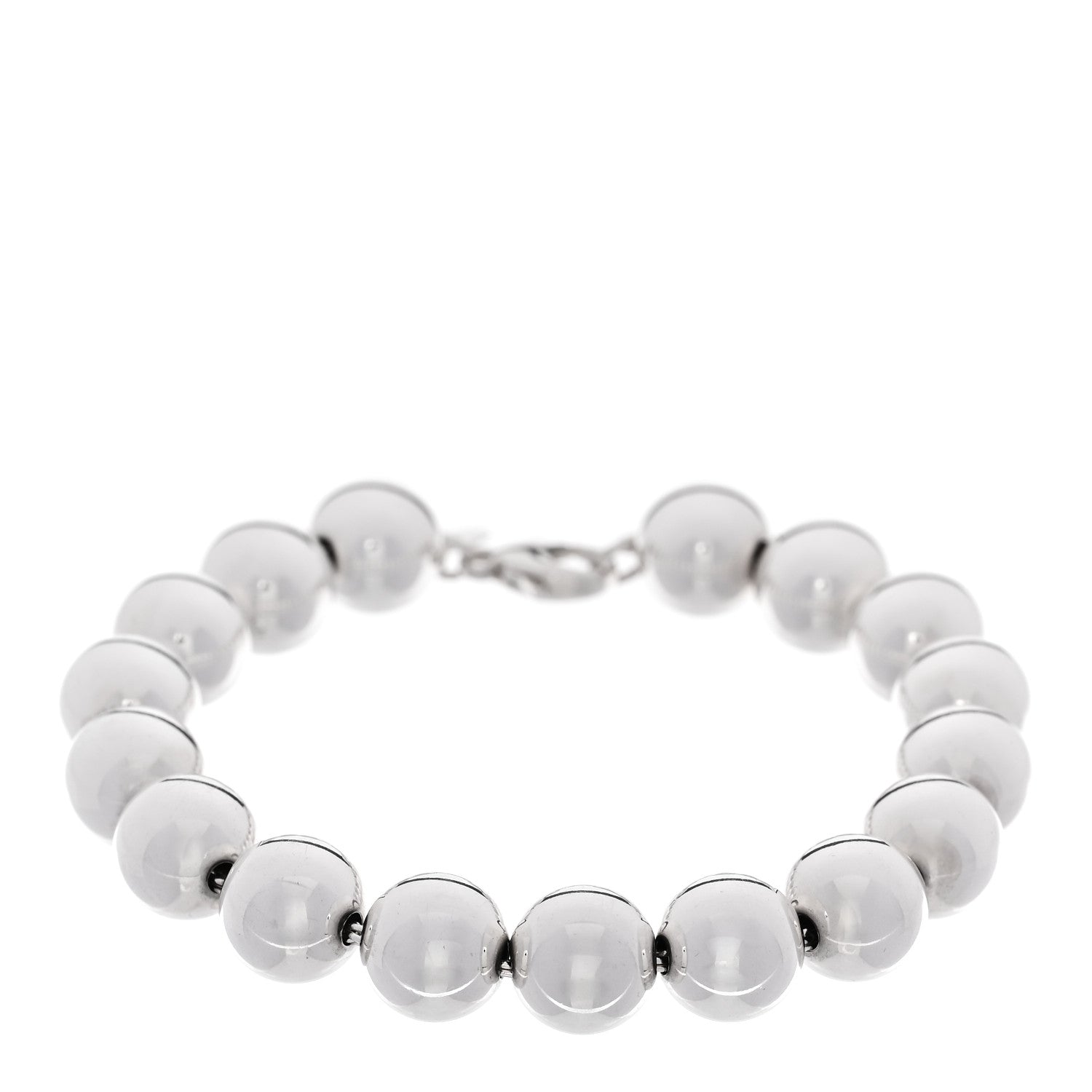 Tiffany Sterling Silver 10mm Hardwear Ball Bracelet 1 of 4