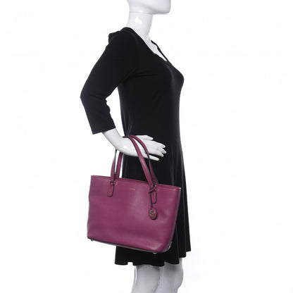 Gucci Pebbled Calfskin Interlocking G Tote Fresia Rose 2 of 12
