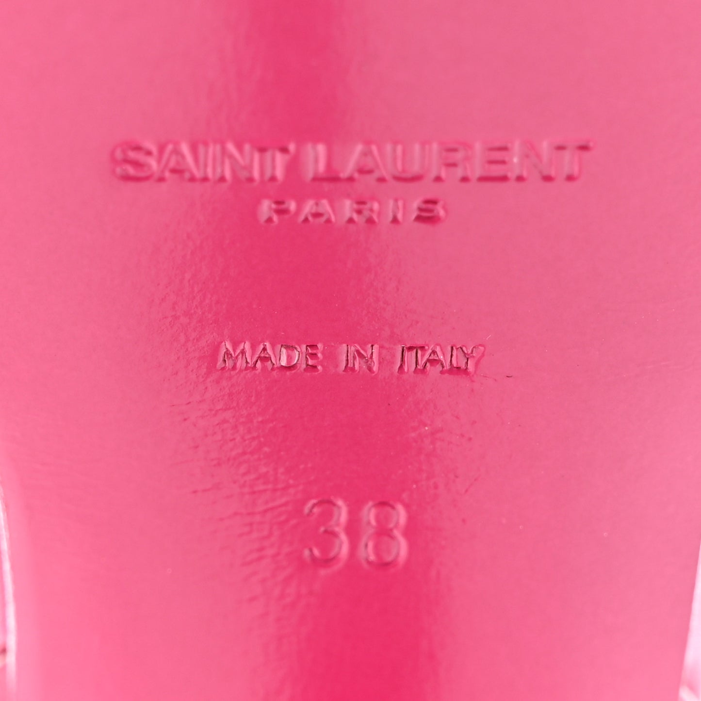 Calfskin Tribute 105 Platform Sandals 38 Fuchsia