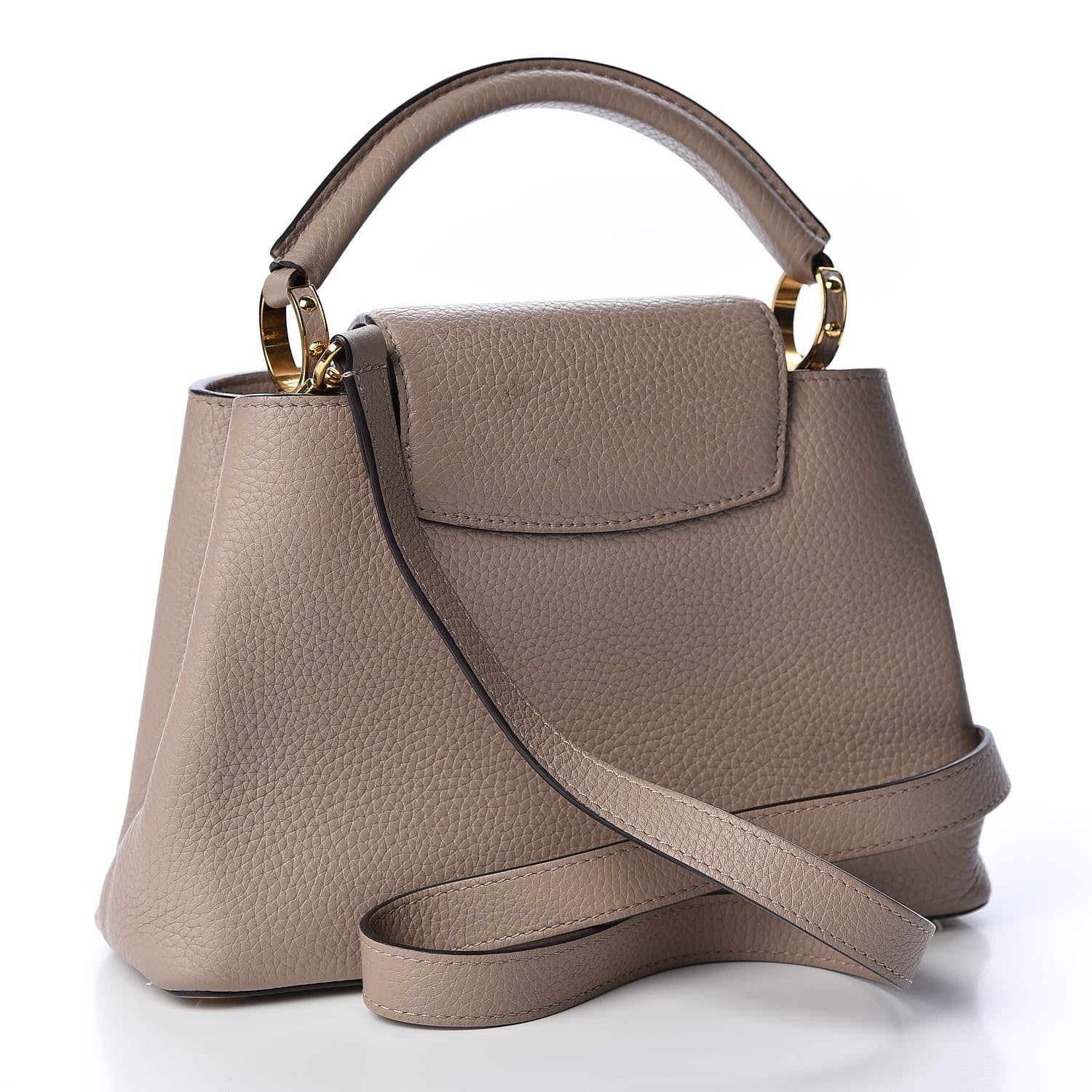 Louis Vuitton Taurillon Capucines BB Galet 2 of 9