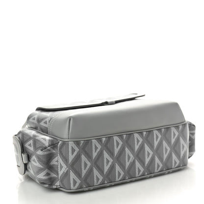 Christian Dior Coated Canvas CD Diamond Hit The Road Messenger Grey 4 of 9
