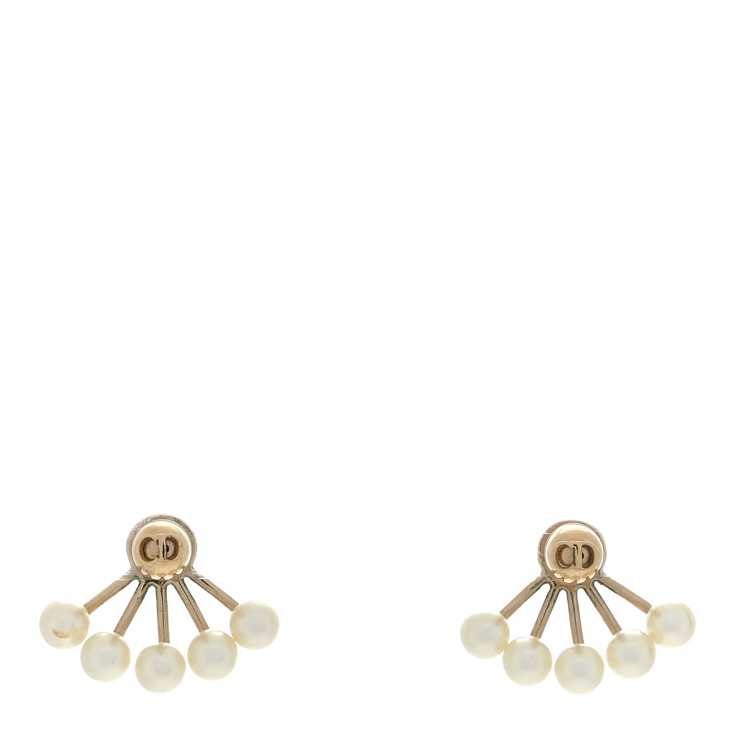 Pearl La Peite Tribale Earrings Gold