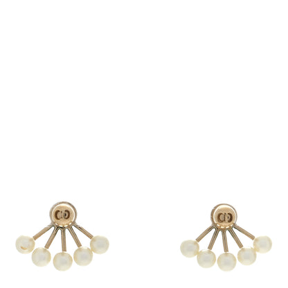 Christian Dior Pearl La Peite Tribale Earrings Gold 1 of 4